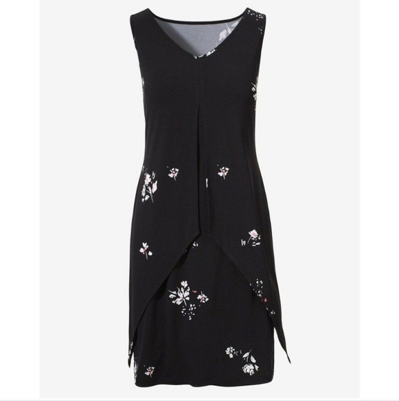 Chico's Petal Of Plenty Vera Layered Knee Length Dress Size Large/12 - Picture 1 of 9